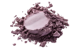 Crushed Purple Powder Isolated on Transparent Background Beauty Cosmetic Eye Shadow Mineral Pigment with Decorative Crushed and Scattered Tone png