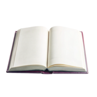 Open Book with Blank Pages Ready for Writing or Reading png