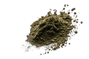 Heap of Sparkling Gold Powder Isolated on Transparent Background in Studio Lighting Creates Rich Texture and Metallic Sheen for Graphic Resource Design png