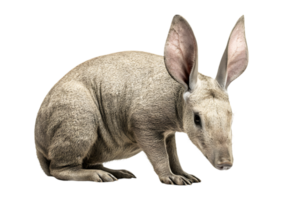 Isolated Aardvark with Long Snout and Big Ears on Transparent Background of African Wildlife png