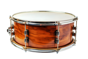 Isolated Snare Drum With Wooden Shell on Transparent Background Music Instrument For Percussion and Rhythm png