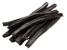 Dark Meat Strips On Black Background png