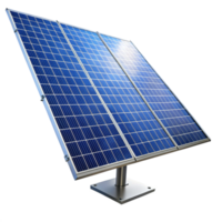 Highefficiency solar panel array mounted on a sturdy metal stand for optimal sunlight exposure png