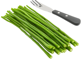 Fresh Green Asparagus Stalks On Transparent Background png