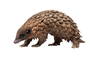 Pangolin Profile Against with isolated transparent Background png