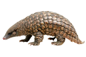 Pangolin Profile On Black Background png