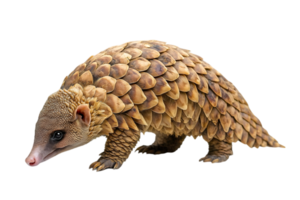 Pangolin Profile Against on isolated transparent Background png
