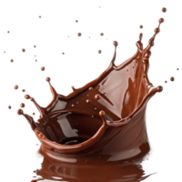 Delicious Chocolate Splash Showing Creamy Texture and Rich Brown Color png