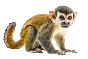 Small Squirrel Monkey Portrait png