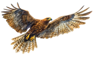 Soaring Brown Eagle In Flight png