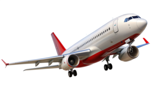 A Stunning View of a Modern Airplane in Flight Against a Black Background png