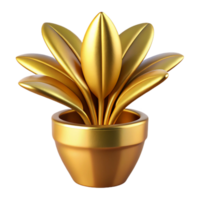A Stunning 3D Render of a Plant in a Pot png