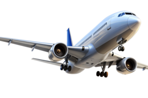A Stunning Closeup View of a Modern Airplane in Flight Landing Gear Down png