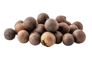 Pile of Black Truffles with Round Shape Brown Color and Isolated on Transparent Background for Gourmet Food and Culinary Ingredient png
