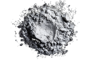 Silver Powder Splash Macro Detailed Abstract Texture on Transparent Background Metallic Shiny Particles Element for Graphic Design Decoration png