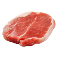 Fresh Pork Chop with Juicy Texture and Fine Marbling Details png