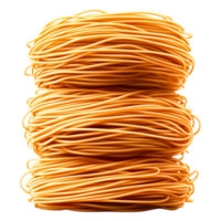 Bundles of Raw Pasta Stacked Neatly for Culinary Use and Presentation png