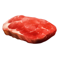 Fresh Raw Red Meat Slice Transparent Background for Culinary Use png