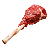 Raw Beef Meat Joint with Bone Isolated on png