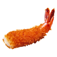 Crispy Fried Shrimp with Golden Breading on png