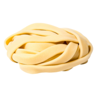 Raw Tagliatelle Pasta Nest Isolated on for Culinary Use png
