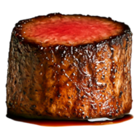 Juicy Grilled Steak with Perfectly Cooked Center and Glazed Surface png