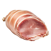 Freshly Sliced Pork Ham on for Culinary Use png
