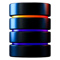 Colorful Stack of Cylindrical Objects with Glossy Finish on Dark Background png