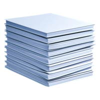 Stack of Blank Sheets of Papers Ready for Printing or Writing Purposes png
