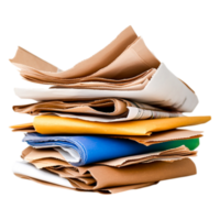 Stack of Colorful Paper Sheets for Creative Projects and Office Use png