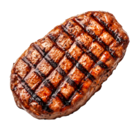 Grilled Beef Steak with Perfect Grill Marks and Juicy Texture png