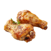 Delectable Roasted Chicken Drizzled with Fragrant Herbs and Spices,Served Piping Hot on a Plate png