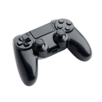 Black Modern Gaming Controller with Analog Sticks and Buttons for Console Gadget or Digital Entertainment png