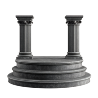 Elegant Marble Podium with Dual Columns for Formal Ceremonies and Presentations png