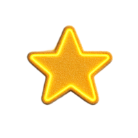 Glowing golden star in a digital space background png