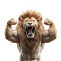 Fierce and Powerful Lion Symbolizing Unbreakable Strength and Dominance png