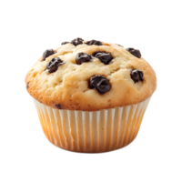 Fluffy and Tempting Blueberry Muffin on White Background with Copy Space png
