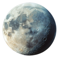 Detailed Closeup View of Lunar Surface with Craters and Textures png