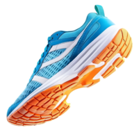 Vibrant Running Shoe with Mesh Ventilated Sole and Ergonomic Design for Active Lifestyle png