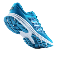 Lightweight Blue Running Shoe with Breathable Mesh and Responsive Cushioning for High Performance Athletic Activity png