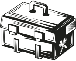 mechanic tools box sketch style png