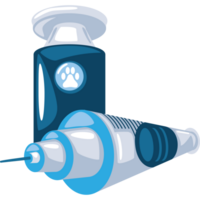 vaccine vial and injection veterinary service tool png