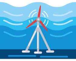 water turbine ocean renewable energy png