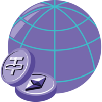 cryptocurrency global exchange icon png