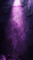 Illuminated purple texture with a mystical atmosphere in a dim setting photo
