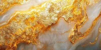 Golden marble with intricate patterns showcasing unique textures and colors in a luxurious design space photo