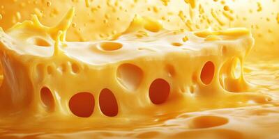 Soft, melted cheese creates a gooey texture perfect for drizzling over dishes or enjoying with snacks at any gathering photo