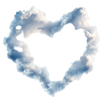Dreamy Heart-Shaped Clouds in the Sky for a Sweet and Romantic Atmosphere png