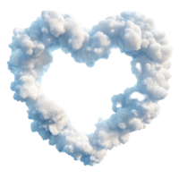 Beautiful Clouds Forming the Shape of a Heart for a Romantic Sky Display png