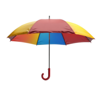 Large Open Umbrella With A Beautiful Spectrum Of Rainbow Colors png